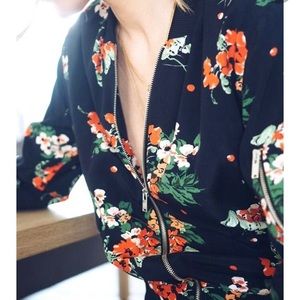 Zara Floral Bomber